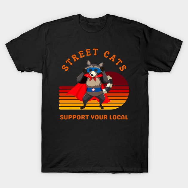 Street Cats Retro 80s T-Shirt by Liamlefr